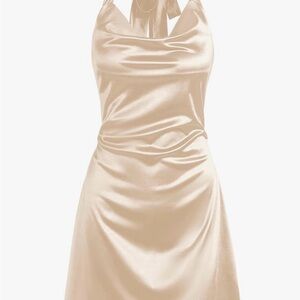 Be a Bombshell! Women's Cream Mini Dress